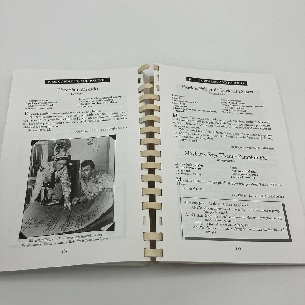 Aunt Bee's Delightful Desserts 96 Cookbook Andy Griffith Show Recipes Americana